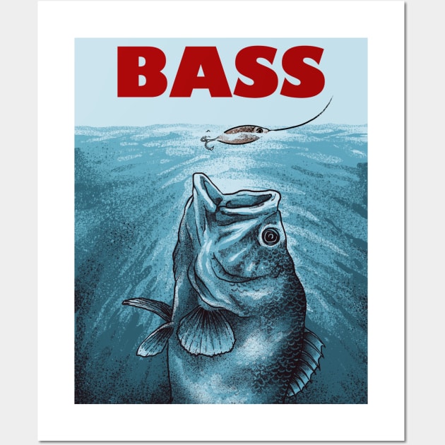 Fishing bass Wall Art by akawork280